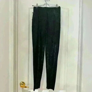 Zara  Woman’s Black Jeggings Soft Sparkly Material Slim Flattering Fit